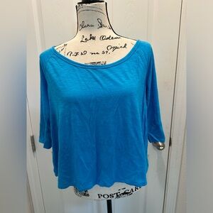 Victoria’s Secret VSX Bright Blue Scoop Neck Top
